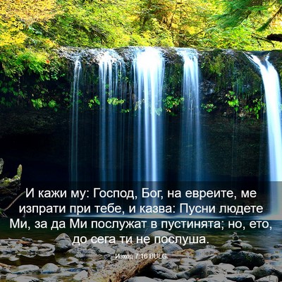 Picture 03 - Изход 7:16 BULG - И кажи му: Господ, Бог, на - Bible Verse Picture
