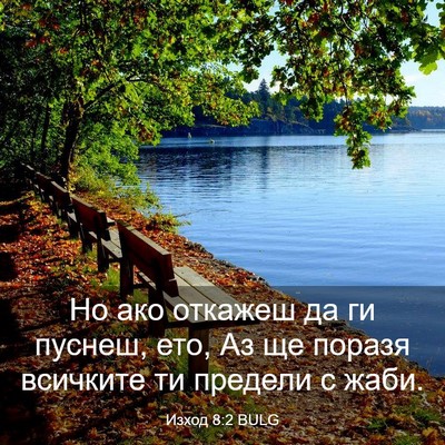 Picture 03 - Изход 8:2 BULG - Но ако откажеш да ги - Bible Verse Picture