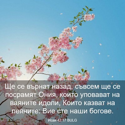Picture 03 - Исая 42:17 BULG - Ще се върнат назад, съвсем - Bible Verse Picture