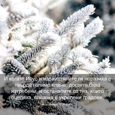 Picture 03 - Исус Навиев 10:20 BULG - И когато Исус и - Bible Verse Picture
