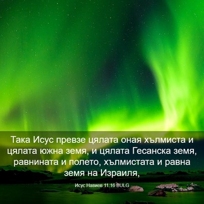 Picture 03 - Исус Навиев 11:16 BULG - Така Исус превзе цялата - Bible Verse Picture