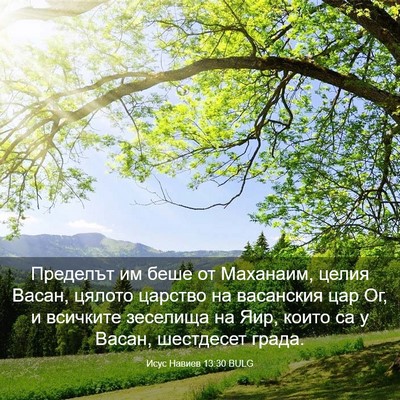 Picture 03 - Исус Навиев 13:30 BULG - Пределът им беше от - Bible Verse Picture