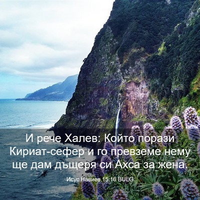 Picture 03 - Исус Навиев 15:16 BULG - И рече Халев: Който порази - Bible Verse Picture