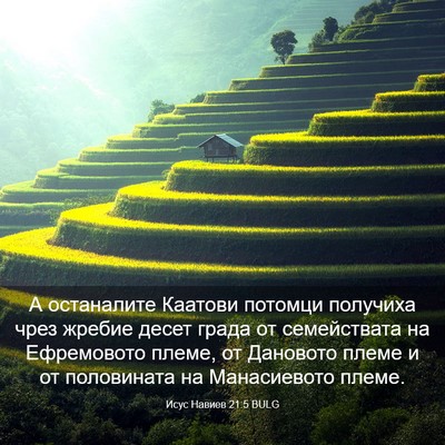 Picture 03 - Исус Навиев 21:5 BULG - А останалите Каатови - Bible Verse Picture