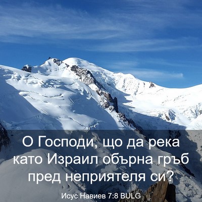 Picture 03 - Исус Навиев 7:8 BULG - О Господи, що да река като - Bible Verse Picture