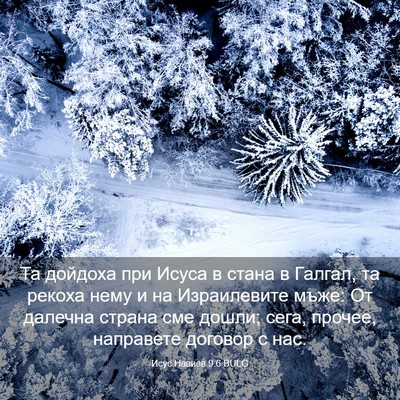 Picture 03 - Исус Навиев 9:6 BULG - Та дойдоха при Исуса в - Bible Verse Picture