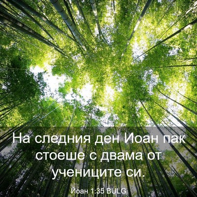 Picture 03 - Йоан 1:35 BULG - На следния ден Иоан пак - Bible Verse Picture