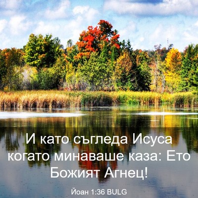 Picture 03 - Йоан 1:36 BULG - И като съгледа Исуса - Bible Verse Picture