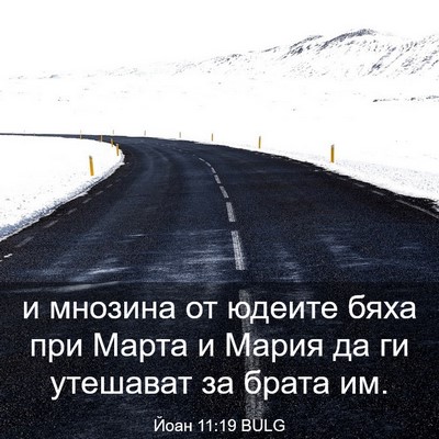 Picture 03 - Йоан 11:19 BULG - и мнозина от юдеите бяха - Bible Verse Picture
