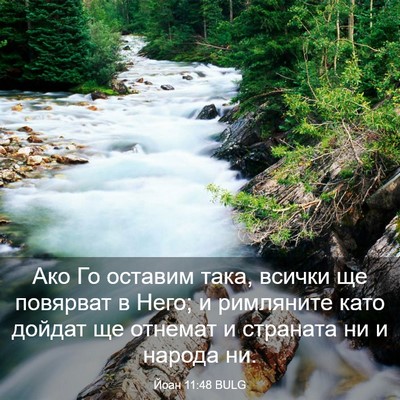 Picture 03 - Йоан 11:48 BULG - Ако Го оставим така, всички - Bible Verse Picture