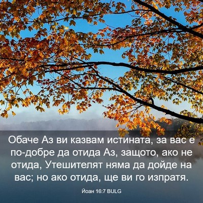 Picture 03 - Йоан 16:7 BULG - Обаче Аз ви казвам - Bible Verse Picture