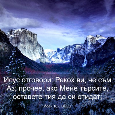 Picture 03 - Йоан 18:8 BULG - Исус отговори: Рекох ви, че - Bible Verse Picture