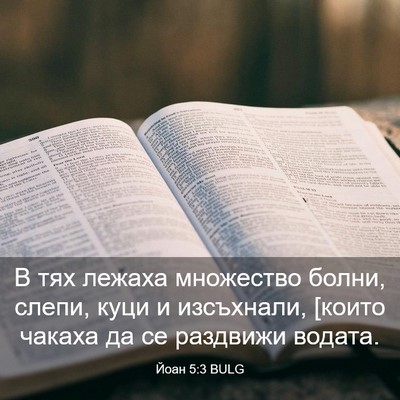 Picture 03 - Йоан 5:3 BULG - В тях лежаха множество - Bible Verse Picture