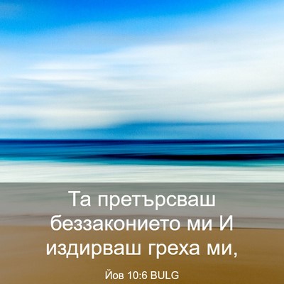 Picture 03 - Йов 10:6 BULG - Та претърсваш - Bible Verse Picture