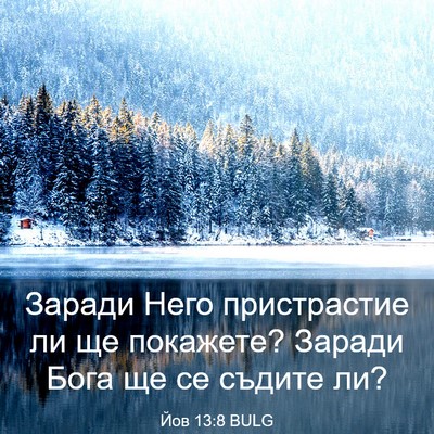 Picture 03 - Йов 13:8 BULG - Заради Него пристрастие ли - Bible Verse Picture