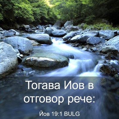 Picture 03 - Йов 19:1 BULG - Тогава Иов в отговор - Bible Verse Picture
