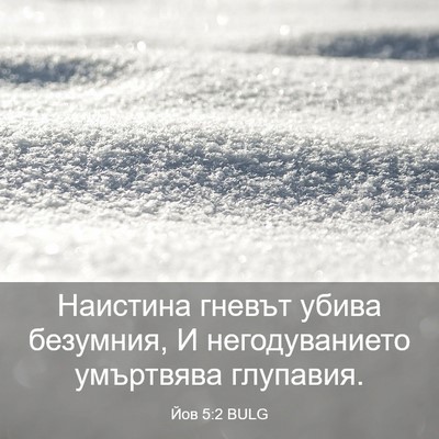 Picture 03 - Йов 5:2 BULG - Наистина гневът убива - Bible Verse Picture
