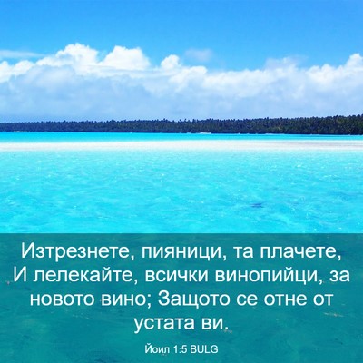 Picture 03 - Йоил 1:5 BULG - Изтрезнете, пияници, та - Bible Verse Picture