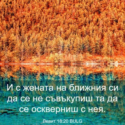 Picture 03 - Левит 18:20 BULG - И с жената на ближния си да - Bible Verse Picture