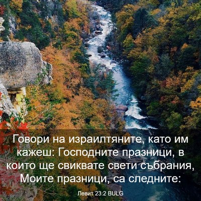 Picture 03 - Левит 23:2 BULG - Говори на израилтяните, - Bible Verse Picture