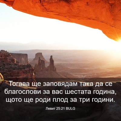 Picture 03 - Левит 25:21 BULG - Тогава ще заповядам така - Bible Verse Picture
