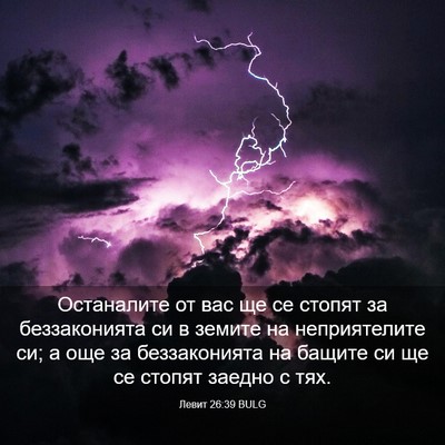Picture 03 - Левит 26:39 BULG - Останалите от вас ще се - Bible Verse Picture