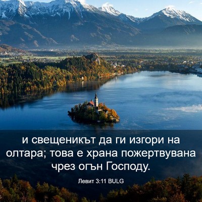 Picture 03 - Левит 3:11 BULG - и свещеникът да ги изгори - Bible Verse Picture