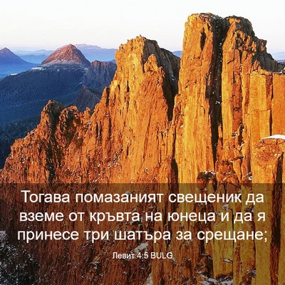 Picture 03 - Левит 4:5 BULG - Тогава помазаният - Bible Verse Picture
