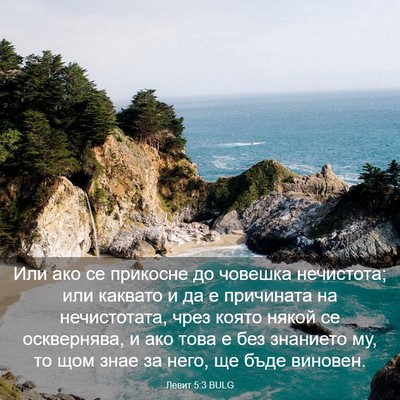 Picture 03 - Левит 5:3 BULG - Или ако се прикосне до - Bible Verse Picture