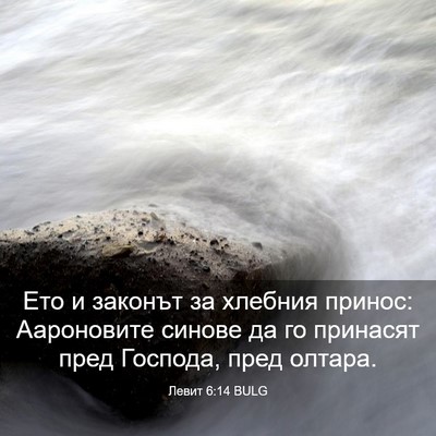 Picture 03 - Левит 6:14 BULG - Ето и законът за хлебния - Bible Verse Picture