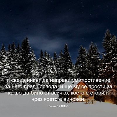 Picture 03 - Левит 6:7 BULG - и свещеникът да направи - Bible Verse Picture