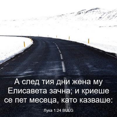 Picture 03 - Лука 1:24 BULG - А след тия дни жена му - Bible Verse Picture