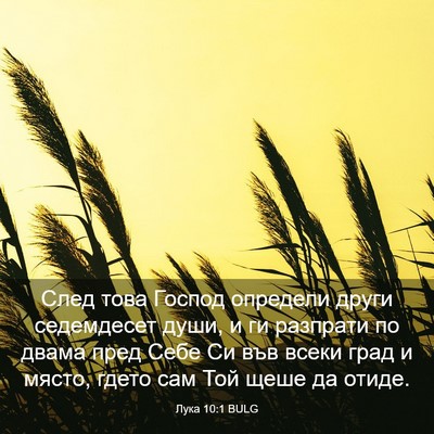 Picture 03 - Лука 10:1 BULG - След това Господ определи - Bible Verse Picture
