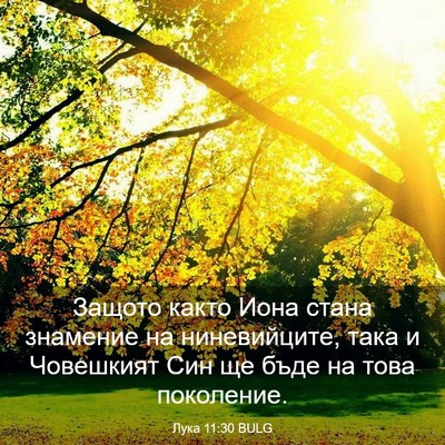 Picture 03 - Лука 11:30 BULG - Защото както Иона стана - Bible Verse Picture