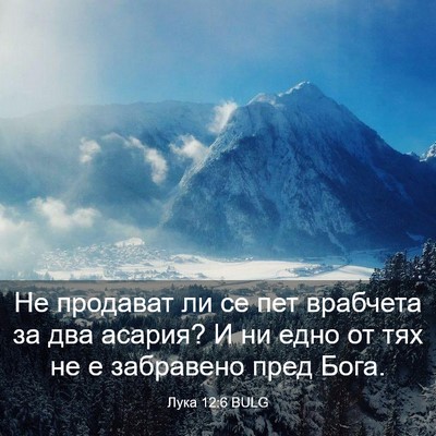 Picture 03 - Лука 12:6 BULG - Не продават ли се пет - Bible Verse Picture
