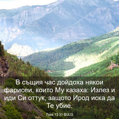 Picture 03 - Лука 13:31 BULG - В същия час дойдоха някои - Bible Verse Picture