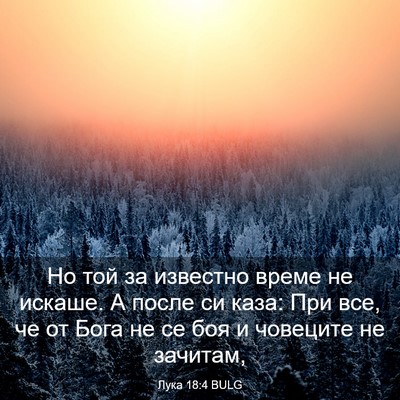 Picture 03 - Лука 18:4 BULG - Но той за известно време не - Bible Verse Picture