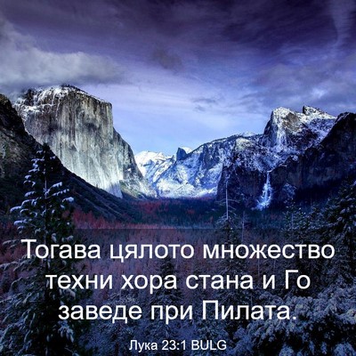 Picture 03 - Лука 23:1 BULG - Тогава цялото множество - Bible Verse Picture