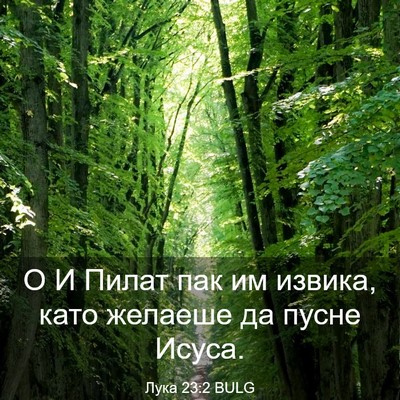 Picture 03 - Лука 23:2 BULG - О И Пилат пак им извика, - Bible Verse Picture