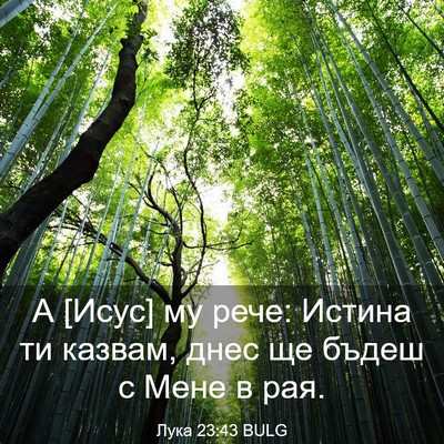 Picture 03 - Лука 23:43 BULG - А [Исус] му рече: Истина ти - Bible Verse Picture