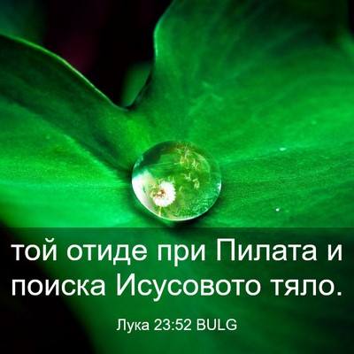Picture 03 - Лука 23:52 BULG - той отиде при Пилата и - Bible Verse Picture
