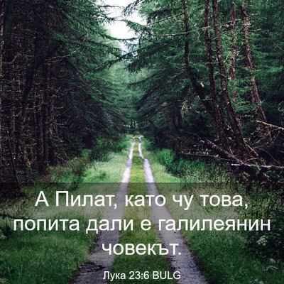 Picture 03 - Лука 23:6 BULG - А Пилат, като чу това, - Bible Verse Picture