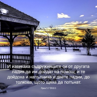 Picture 03 - Лука 5:7 BULG - И извикаха съдружниците си - Bible Verse Picture