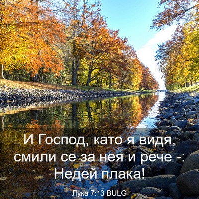 Picture 03 - Лука 7:13 BULG - И Господ, като я видя, смили - Bible Verse Picture