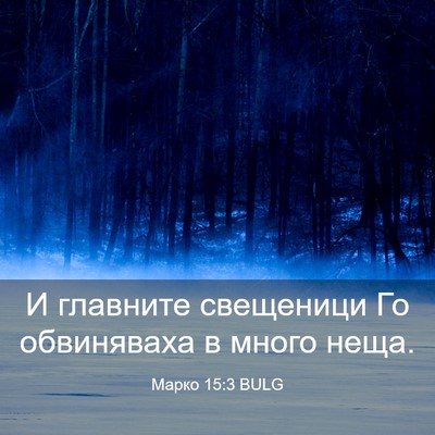 Picture 03 - Марко 15:3 BULG - И главните свещеници Го - Bible Verse Picture