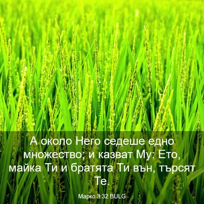 Picture 03 - Марко 3:32 BULG - А около Него седеше едно - Bible Verse Picture