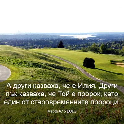 Picture 03 - Марко 6:15 BULG - А други казваха, че е Илия. - Bible Verse Picture