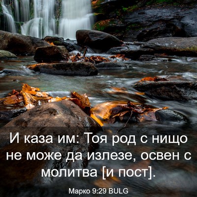 Picture 03 - Марко 9:29 BULG - И каза им: Тоя род с нищо не - Bible Verse Picture
