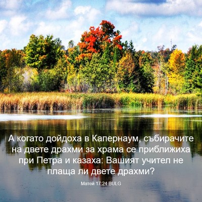 Picture 03 - Матей 17:24 BULG - А когато дойдоха в - Bible Verse Picture