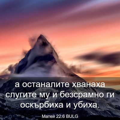 Picture 03 - Матей 22:6 BULG - а останалите хванаха - Bible Verse Picture